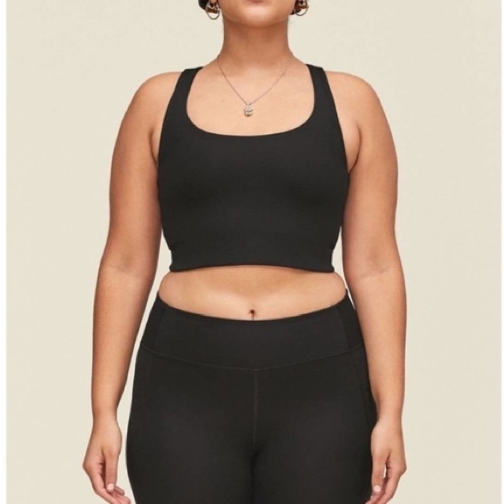 Girlfriend Collective Black Paloma Racerback Bra